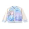 Disney Frozen Elsa Little Girls Varsity Bomber Letterman School Baseball Jacket Tie-dye Lightweight Sweatshirt Zip Up Fall Clothes Blue Coat 2T view 1