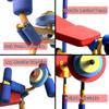 YFJBDKS Fun and Fitness Kids Exercise Bike - Indoor Cycling Toy with Adjustable Seat, Children's Workout Equipment, Boys and Girls Fitness Exercise Equipment,Weight bench view 3