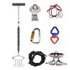 JYHHCYS Aerial Yoga Bungee Cord Rope S M L XL Size - Unisex Heavy Bungee Resistance Band Set for Pilates Training - Home Gym Professional Hanging Training Equipment(All Parts (58~67kg/128~148lbs)) view 1