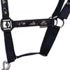 HY EQUESTRIAN Thelwell Collection Practice Makes Perfect Head Collar & Lead Rope, Navy/Red (Full) view 2