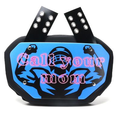 Runxrocy Back Plate Football Adult Rear Protective Pad Youth Protect Football Backplate for Players Call Your Mom Blue Color (Call Your Mom-Blue Color, Youth (Above 12Years Old))