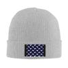 CHENYONAS Scottie Dog Blue Pattern Winter Unisex Beanie Warm Thick Knitted Hat Soft Stretch Skull Hat view 2