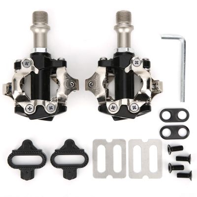 Cycling Road Self Locking Pedals and Pedals Adapter Parts, Includes Accessories for Installation, Quality Aluminum and Molybdenum