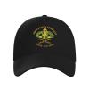 3rd Armored Cavalry Regiment Curved Brim Baseball Hat Sandwich Hat with Buckle Casual Mesh Hat Black view 2