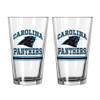 Logo Brands Carolina Panthers 16oz. Pint Glass Two Pack view 1