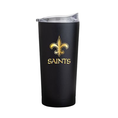 Logo Brands New Orleans Saints Black Foil 20oz. Powder Coat Tumbler