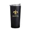 Logo Brands New Orleans Saints Black Foil 20oz. Powder Coat Tumbler view 1