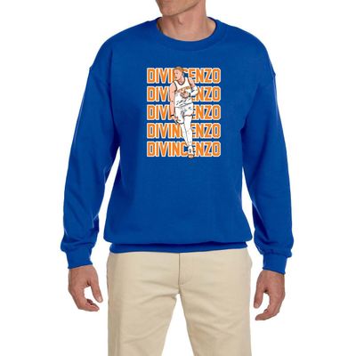 Blue New York Donte DiVincenzo Text pic Crew Neck Sweatshirt Adult Small