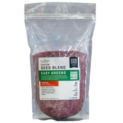 Deer Society Easy Greens Perennial Seed Blend | Seeds for All-in-One Food Plot Seed + Fertilizer for Deer - 1/4 Acre Coverage (Easy Greens (Seed Blend))