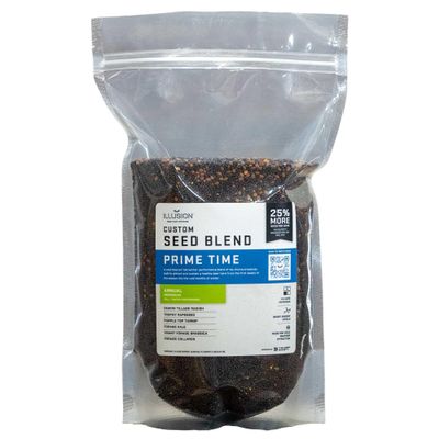 Deer Society Prime Time Annual Seed Blend | Seeds for All-in-One Food Plot Seed + Fertilizer for Deer - 1/4 Acre Coverage