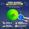 Dink Buddy - Standard Kelso Pickleball, PU Foam Pickleball Balls for Reduced Noise, Enhances Hand-Eye Coordination, Indoor & Outdoor Use, 3-Pack 74-mm Lime Green Balls view 2