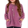 GNKVLER Girls' Tops, Tees & Blouses 7-8 Long Sleeve Casual Shirts Rose Red Size 8-9 view 1