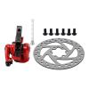 140mm Brake Disc Caliper Kit 6 Hole Aluminum Alloy Wear Electric Scooter Accessories view 4