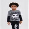 Disney Nightmare Before Christmas Jack Skellington Toddler Boys 2fer T-Shirt & Fleece Jogger Pants Outfit Gray/Black 3T view 2