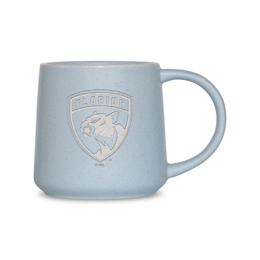 Rico Industries NHL Hockey Florida Panthers Baby Blue 16oz Ceramic Taper Mug