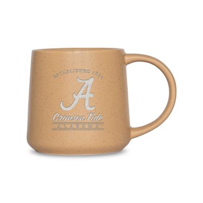 Rico Industries NCAA Alabama Crimson Tide Sand 16oz Ceramic Taper Mug