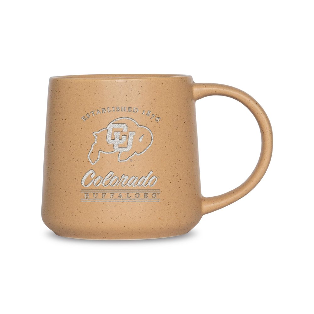 Rico Industries NCAA Colorado Buffaloes Sand 16oz Ceramic Taper Mug