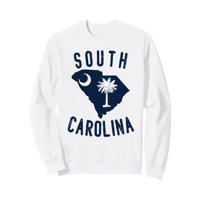South Carolina State Flag Palmetto Tree Half Moon SC Sweatshirt