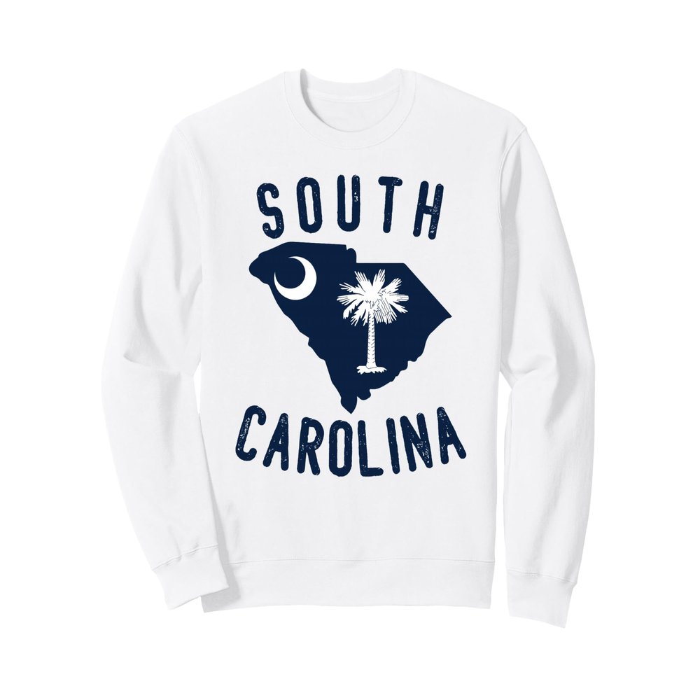 South Carolina State Flag Palmetto Tree Half Moon SC Sweatshirt