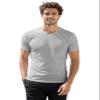 H2H Black Tshirts for Men AshGray US 2XL Tall/Asia 3XLT (CMTTS0197) view 1