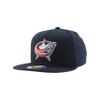 Columbus Blue Jackets NHL Officially Licensed Youth Adjustable Snapback Hat Flat Bill Z11 Icon Team Color view 1
