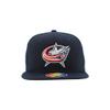 Columbus Blue Jackets NHL Officially Licensed Youth Adjustable Snapback Hat Flat Bill Z11 Icon Team Color view 2