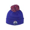 Edmonton Oilers NHL Officially Licensed Beanie Pom Icon Team Color view 1