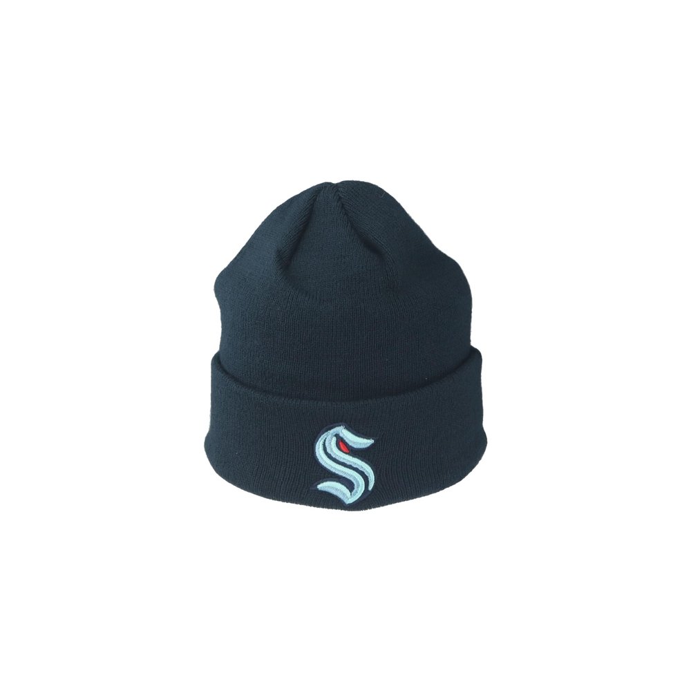 Seattle Kraken NHL Officially Licensed Youth Beanie Cuff Icon Team Color