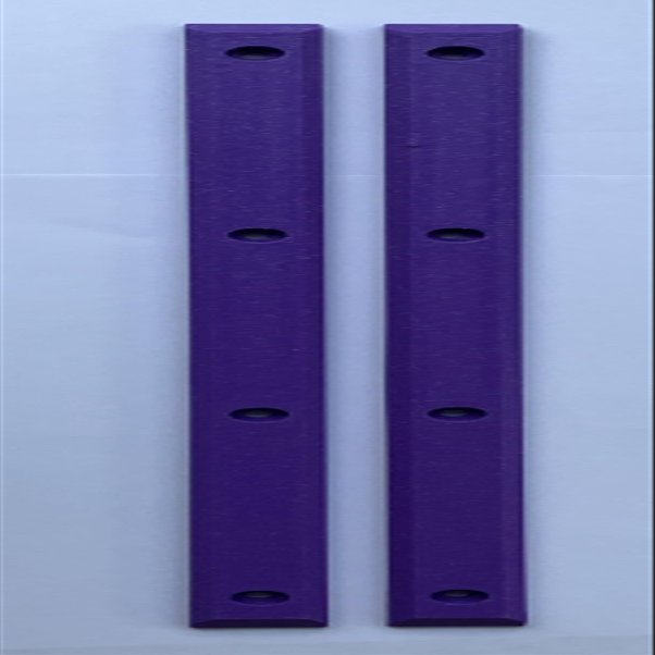 Century Skate Shop Skateboard Rails Old School Plastic with Mounting Screws (Purple), Standard