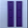 Century Skate Shop Skateboard Rails Old School Plastic with Mounting Screws (Purple), Standard view 1