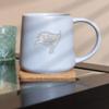 Rico Industries NFL Football Tampa Bay Buccaneers Baby Blue 16oz Ceramic Taper Mug view 2