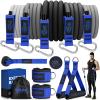 WALITO Resistance Bands Set - Exercise Bands with Handles, Door Anchor, Legs Ankle Straps, for Heavy Resistance Training, Physical Therapy, Muscle Training, Yoga, Home Workouts view 1