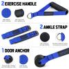WALITO Resistance Bands Set - Exercise Bands with Handles, Door Anchor, Legs Ankle Straps, for Heavy Resistance Training, Physical Therapy, Muscle Training, Yoga, Home Workouts view 4