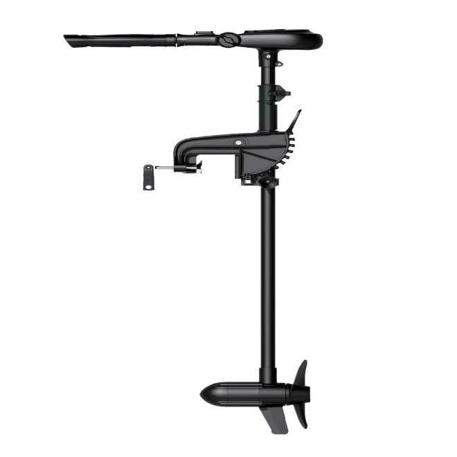 MTLAKEMOTOR HASWING Electric Trolling Motor  Protruar Genius 12V Selectable Thrust Power 30, 40, 55Lbs Model 31.5 Inch DD Brushless Motor Stepless Speed Control Folding Handle Boat Fishing