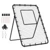 VEVOR Baseball and Softball Rebounder Net, 4 x 6 Feet PitchBack Baseball Nest for Pitching and Fielding Training, Pitch Return Trainer Rebound Net with Pitching Target, 4 Adjustable Angles view 1
