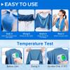 4 Pack Cooling Towel 40"x20" Ice Towel for Neck, Microfiber Cool Towel, Soft Breathable Chilly Towel for Yoga Sports Golf Gym Fitness Workout & More Activities Dark Blue/Dark Gray/Rose Red/Green view 3