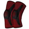 MUHRNULH Men Women Knee Brace Compression Knee Sleeves with Patella Gel Pad & Side Stabilizers Knee Compression Sleeve Knee Braces for Knee Pain (Red,Medium)