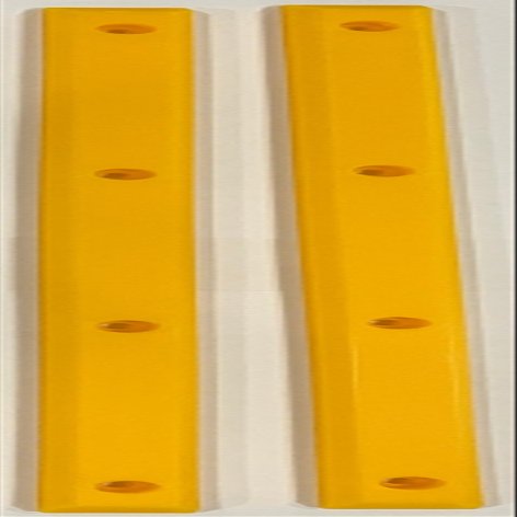 Century Skate Shop Skateboard Rails Old School Plastic with Mounting Screws (Yellow), Standard
