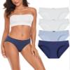 ANLIQI Women's Underwear Mid Rise Cotton Hipster Panties Soft Stretch Briefs Breathable Ladies Underpants 4 Pack(4M,4 PKS,3XL) view 1