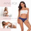 ANLIQI Women's Underwear Mid Rise Cotton Hipster Panties Soft Stretch Briefs Breathable Ladies Underpants 4 Pack(4M,4 PKS,3XL) view 2