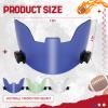 Chapou 3 Pack Football Visor for Youth Adult Football Helmets Visor Eye Protection for Helmet and Face Mask Sport Universal Cleaning Wipes(Transparent, Green, Blue) view 2
