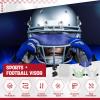 Chapou 3 Pack Football Visor for Youth Adult Football Helmets Visor Eye Protection for Helmet and Face Mask Sport Universal Cleaning Wipes(Transparent, Green, Blue) view 3