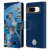 Head Case Designs Officially Licensed Manchester City Man City FC Agero Mural Graffiti Collection by Murwalls Leather Wallet Case Compatible With Google Pixel 8 view 1