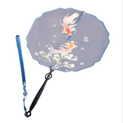 HangErFeng Women Dress Accessories Silk Embroidery Fan 295 Color1