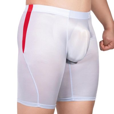ACSUSS Men's Glossy Oily Quick Dry Compression Leggings Yoga Workout Tight Shorts Tight Pants Sky Blue One Size