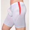 ACSUSS Men's Glossy Oily Quick Dry Compression Leggings Yoga Workout Tight Shorts Tight Pants Sky Blue One Size view 2