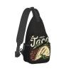 Krirteh Mexican Food Tacos Crossbody Sling Bag For Women Men Adjustable Lightweight Chest Bag Shoulder Bag Sling Backpack Casual Daypack For Sport Travel Hiking view 2