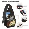 Krirteh Mexican Food Tacos Crossbody Sling Bag For Women Men Adjustable Lightweight Chest Bag Shoulder Bag Sling Backpack Casual Daypack For Sport Travel Hiking view 4