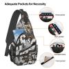 Krirteh Graffiti Art Crossbody Sling Bag For Women Men Cute Chest Bag Shoulder Bag Sling Backpack Casual Sport Daypack For Travel Hiking view 4