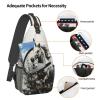Krirteh Running Horse Crossbody Sling Bag For Women Men Fashion Chest Bag Shoulder Bag Sling Backpack Travel Hiking Casual Sport Daypack view 4